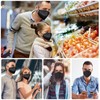 KN95 Face Mask 50 Pack, Individually Wrapped, Black Disposable Face