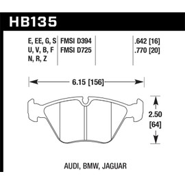 Hawk Performance HB135N.770 HP Plus Brake Pad