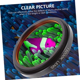 VILLFUL Coral Filter Lens for Phone Photography Portable Accessory to Remove Blue Light Lightweight for Enhanced Aquarium Landscape Shots