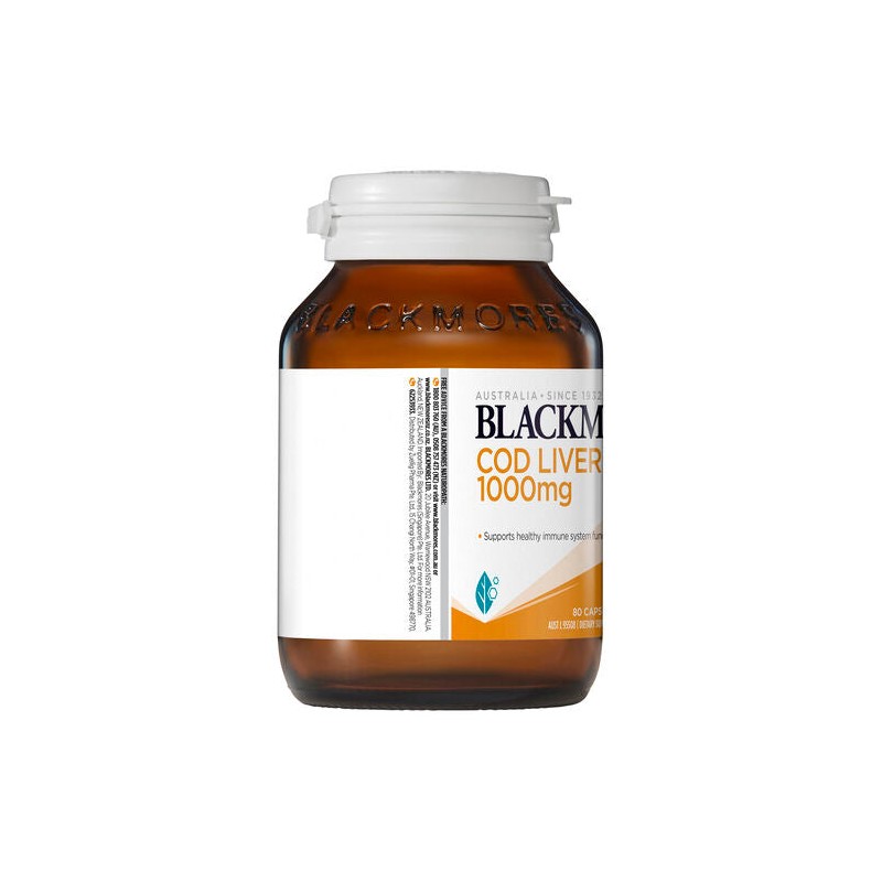 Blackmores Cod Liver Oil 1000mg 80 Capsules