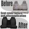 Fioqe Front 60/40 Split Bench Seat Covers with Console Armrest