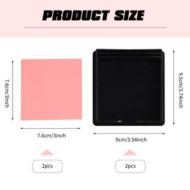 2 Pieces Sticky Note to Do List Stencil for 3x3 Inch Self-Sticky, Reusable Post It Note Stencil with 2 Copies Notes for Desk Office Home School Supplies (Black)