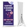 Adjustable Custom X Banner Stand for Business,Outdoor and Indoor Display,