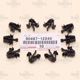 Toyota 9046712040 New Genuine OEM TOYOTA Radiator Grille Retainer Mount Clips Set - x10