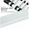 Telescoping Ladder with Hooks, 16.5FT One Button Retraction Aluminum Telescopic