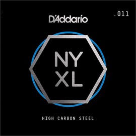 D'Addario ダダリオ エレキギター/アコースティックギター用バラ弦 NYXL Plain Steel .011 NYS011 5本セット 【国内正規品】