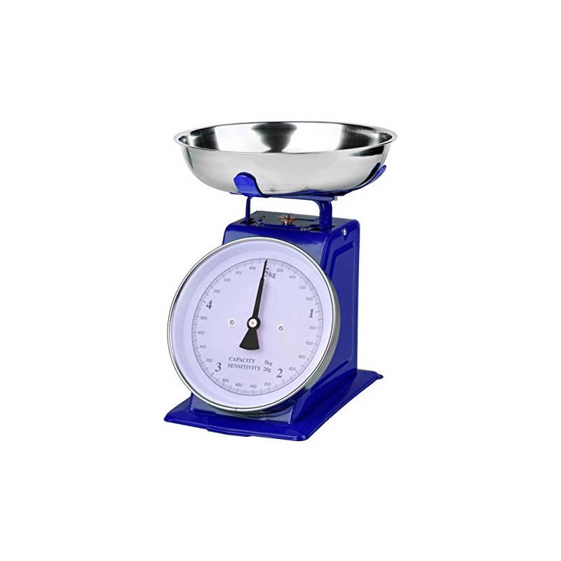 Aquila Báscula De Cocina Retro 5 Kg Azul - Ba2002
