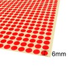 Adheso Pack of 12 Multicolour Sheets - 6mm 1/4 Inch