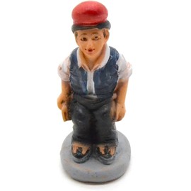 BETTER WITH FRIENDS 6.5cm Brown Pooping Man Nativity Figurine, Set of 6, Christmas, Nativity Scene