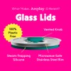 Anyday 7-Cup Microwave Cookware and Glass Container with Glass Lid,
