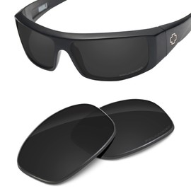 Tintart Performance Replacement Lenses Compatible with Spy Optic Logan Polycarbonate Polarized Etched-Carbon Black