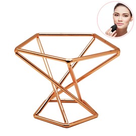 Itisyou Makeup Sponge Holder Puff Stand Puff Stand Makeup Sponge Stand Puff Storage Makeup Puff Holder for Women Lady Girl Beauty Tool (Rose Gold)