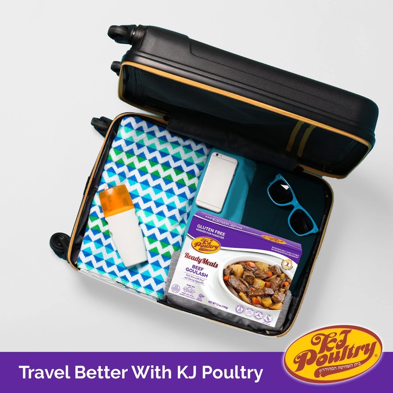 KJ Poultry Kosher for Passover Gluten Free Meals, Beef Goulash