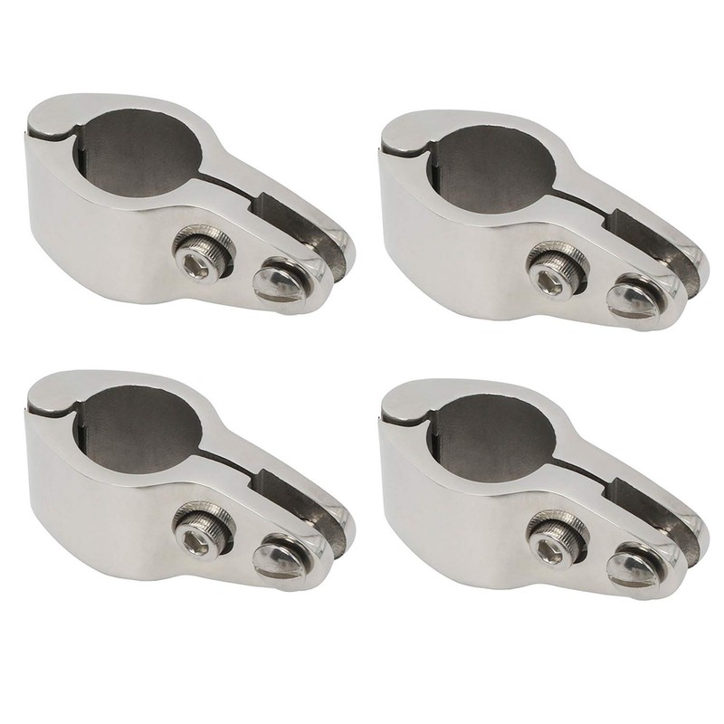 NovelBee 4pcs of 316 Stainless Steel Bimini Top Hinge Rail