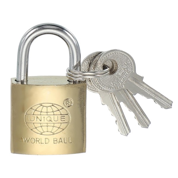 PATIKIL Stainless Steel Padlocks 1.6", 1 Pcs Keyed Different Long