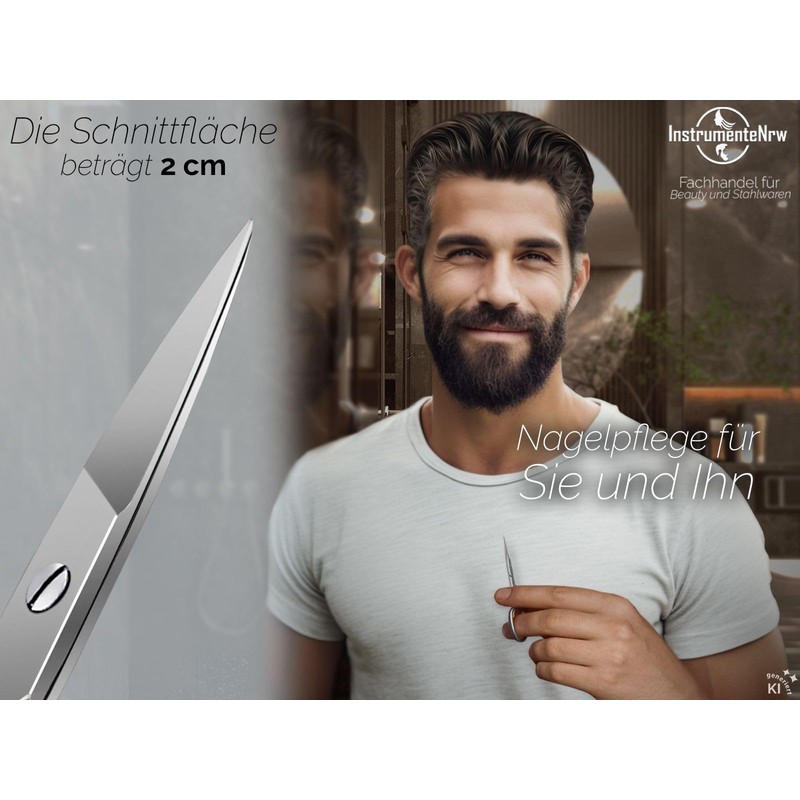 Nail Scissors Toenail Scissors Stainless Steel Straight Cutting Surface 9