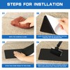LadyRosian Outdoor Stair Treads Non Slip 10-Pack Black 6" x