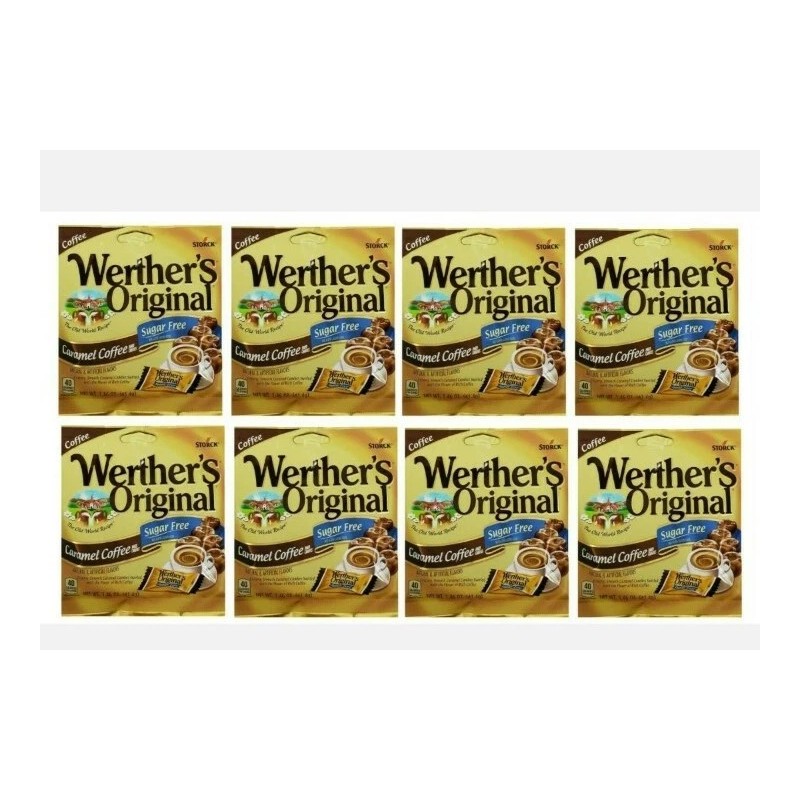 Werther'sOriginal 12X Werther's Original SUGAR FREE Candy Caramel Coffee 1.46
