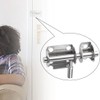 SeonFook 2pcs Sliding Barrel Bolt Round Bar Latch Stainless Steel