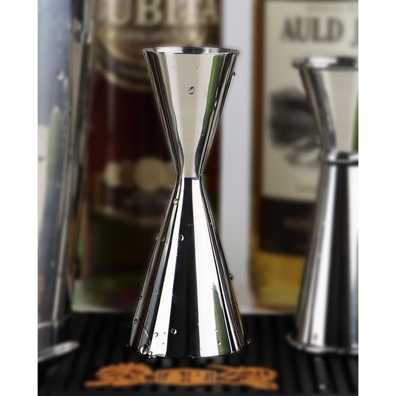 Debrabby Silver Double Jigger Premium Japanese Style Slim Measuring 2