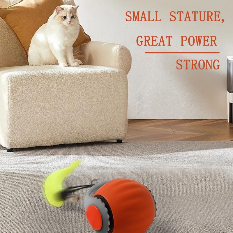 Interactive Cat Toys 3.0 for Indoor Cats, Automatic Moving Smart