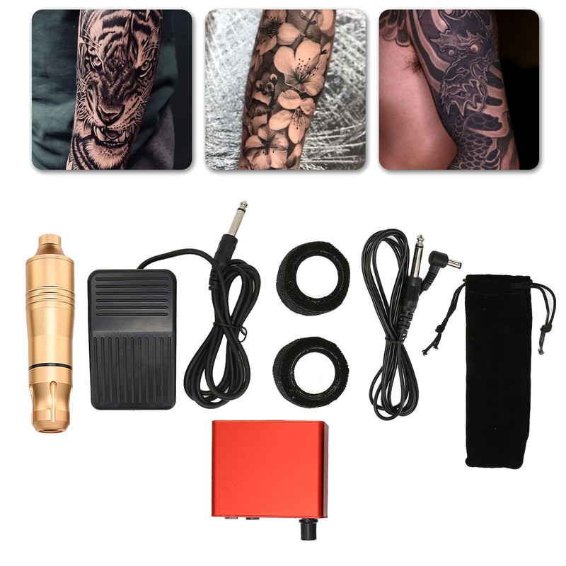 Complete Tattoo Kit Rotary Pen Tattoo Machine Tattoo Power Supply