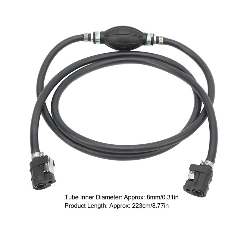 Fuel Line, Fuel Gas Line Hose 8mm Anti-Aging Black for