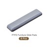 METALLIXITY PTFE Furniture Slider Gliders (70x19mm) 8Pcs, Rectangle Self-Adhesive Floor