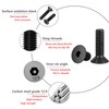 Qrity 20 PCS Socket Countersunk Screw, 12.9 Grade High Tensile