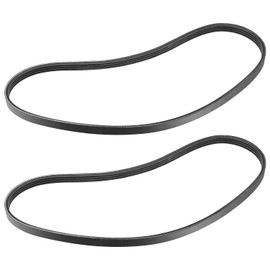 MaxLLTo - Paquete de 2 correas de repuesto para Harbor Freight Central Machinery Mini Torno de madera modelo 65345 (24 pulgadas de longitud interna 4 costillas)