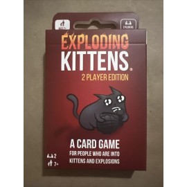 Exploding Kittens Card Game 2 Players Edition 32 Cards Fun On The Go Party Game