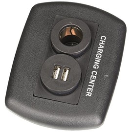 Valterra Diamond Group by DG61023VP Eurostyle USB/12V Charging Center - Black