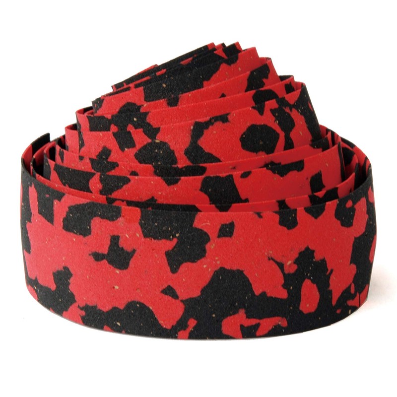 Bike Ribbon Cork Plus Handlebar Tape, Red/Black, One Size