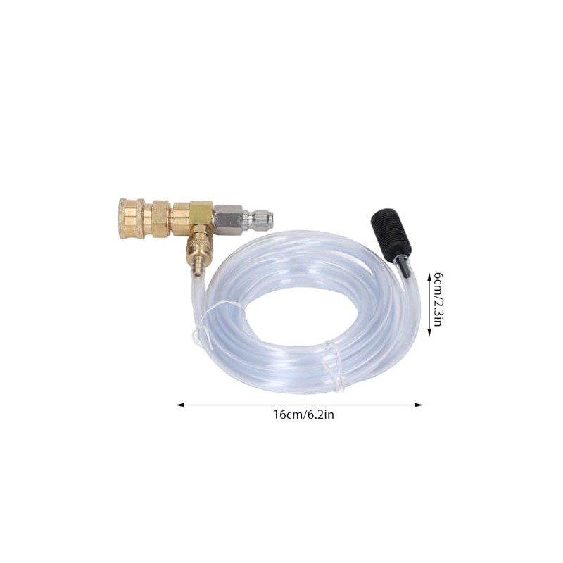Chemical Injector, 5000PSI Brass Stainless Chemical Injector Kit Adjustable Downstream