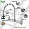 Prez Grifo Mezcladora Fregador Llave Inoxidable Flexible Sp-80067