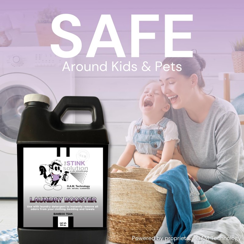The Stink Solution Laundry Booster Deodorizer For Strong Odor to