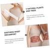 Baluue 6pcs Self-heating Waist Belts for Menstruation Cramps Elastic Comfortable