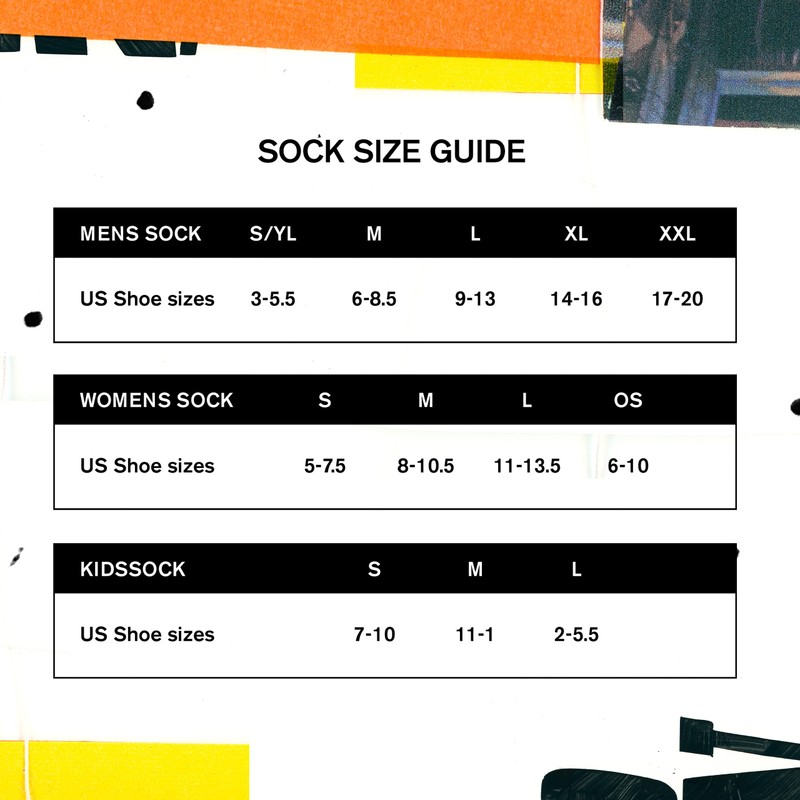 Stance Surf Check By Russ Crew Socks (Medium, Blue)