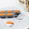 100 Pcs Silver Cupcake Liners, Standard Wrappers Muffin Foil Baking