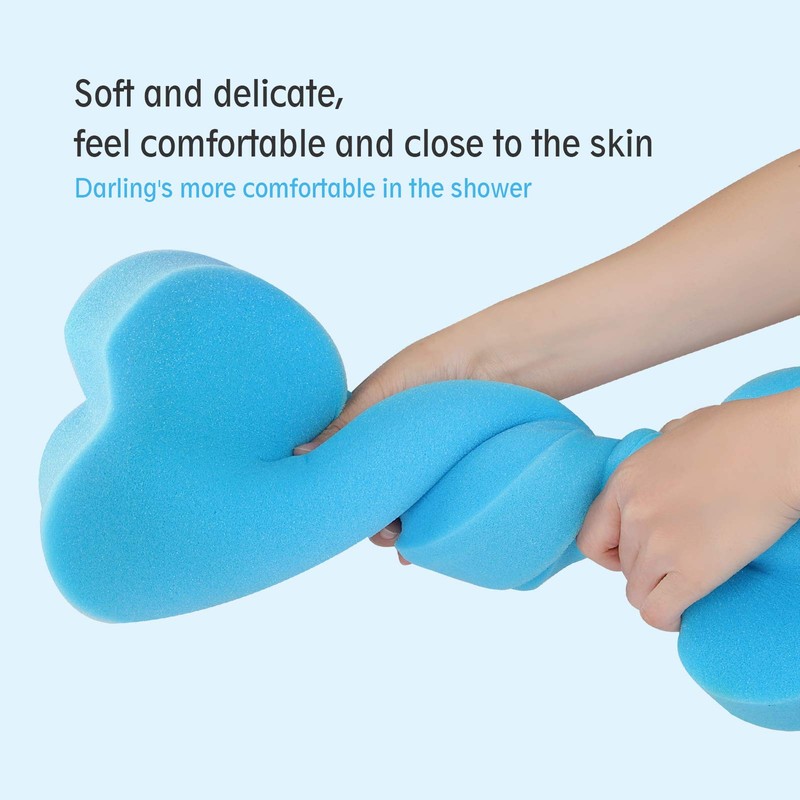 KECUCO Baby Bath Cushion Infant Sponge Mat, Toddler & Newborn