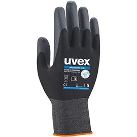 Uvex Phynomic XG Work Gloves, Protective Work Gloves, EN 388, Grey / Black, 1 Pair