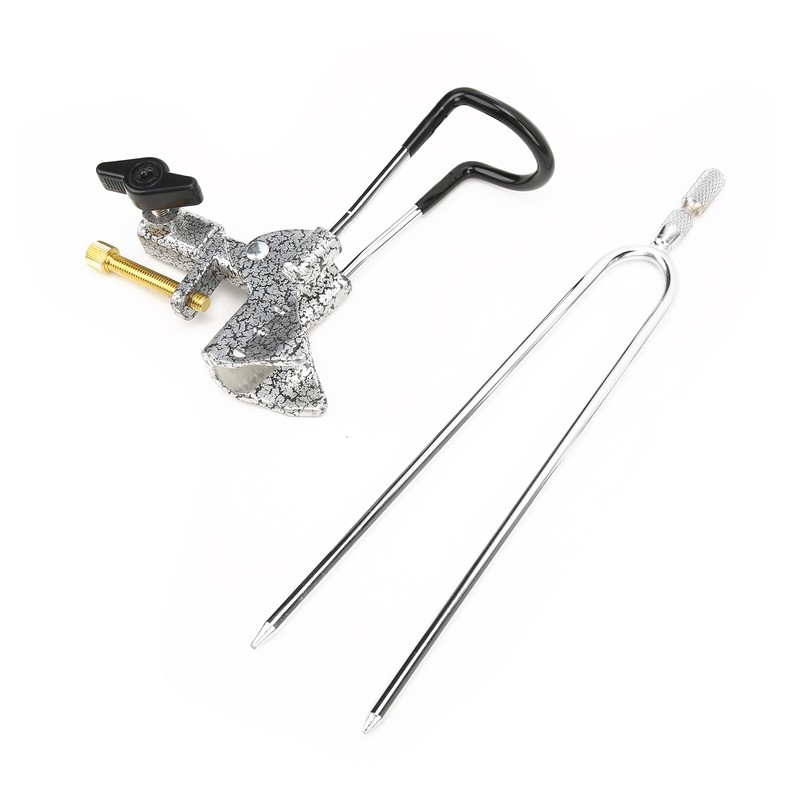 Stainless Steel Fishing Rod Holder 360° Rotatable Adjustable Ground Insert