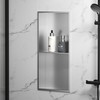 Bernkot Stainless Steel Shower Niche 24" X 12" Brushed No