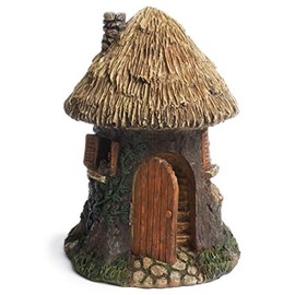 TG,LLC Treasure Gurus Elf Tree House Gnome Home Fairy Garden Ornament Dollhouse Decor
