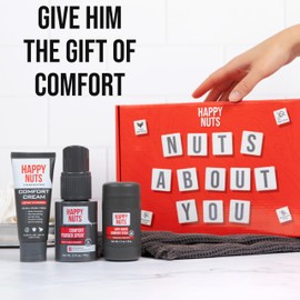HAPPY NUTS - Nuts About You Anti Chafing Deodorant Essentials Bundle Kit - Gift Set for Men to Stay Fresh All Year Long