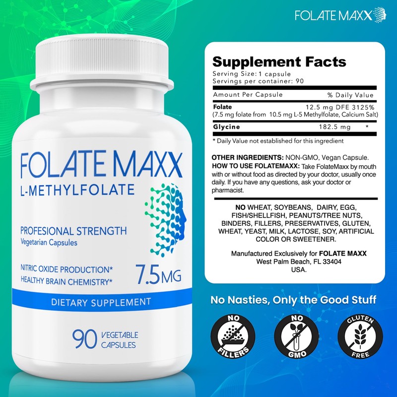 FOLATE MAXX L Methylfolate 7.5mg – Methylfolate Supplement for Women