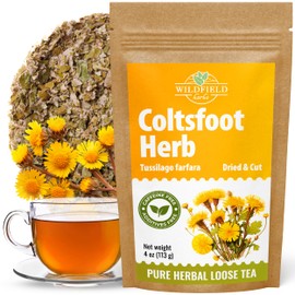 4 oz. Coltsfoot Herb Leaf Tea (Tussilago Farfara) - 113g Coltsfoot Leaf Herb Tea Uñ De Caballo