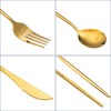 Juego De Cubiertos Para 6 Personas， Cubiertos Acero Inoxidable De