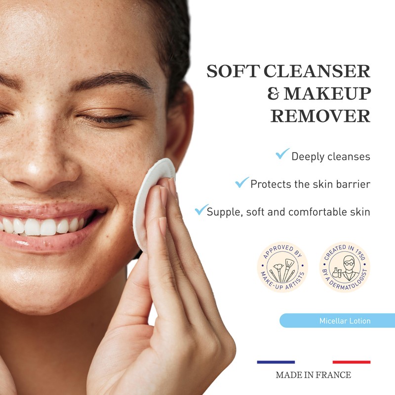 Embryolisse Micellar Lotion Makeup Remover for Sensitive Skin, Gentle Cleansing