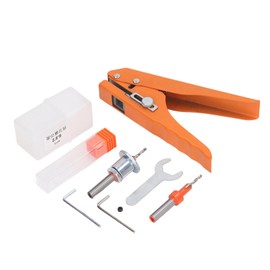 Single Hole Punch Heavy Duty Hole Puncher Handheld Long Hole Punch for Paper Cards Plastic Cardboard